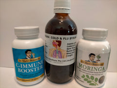 C-Immune Booster, Manuka Cold and Flu Syrup, Moringa