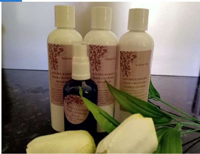 1 SBS ( Medicine or Myth) tested Adama Kamara Shampoo x 2, Conditioner and hair Balm Pack