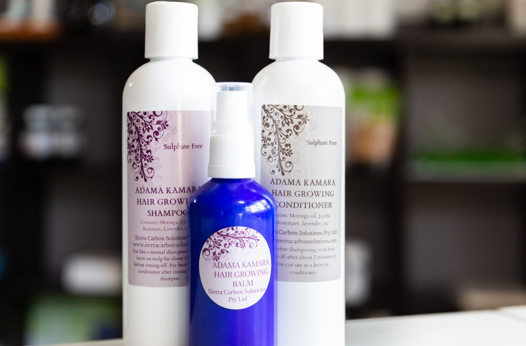 1 SBS ( Medicine or Myth) tested Adama Kamara Shampoo, Conditioner and hair Balm Pack